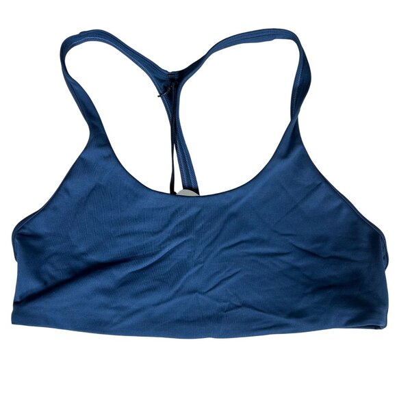 Prana Luxara Racerback Bra Stormy Night Navy Blue Size M NWT - Picture 2 of 4